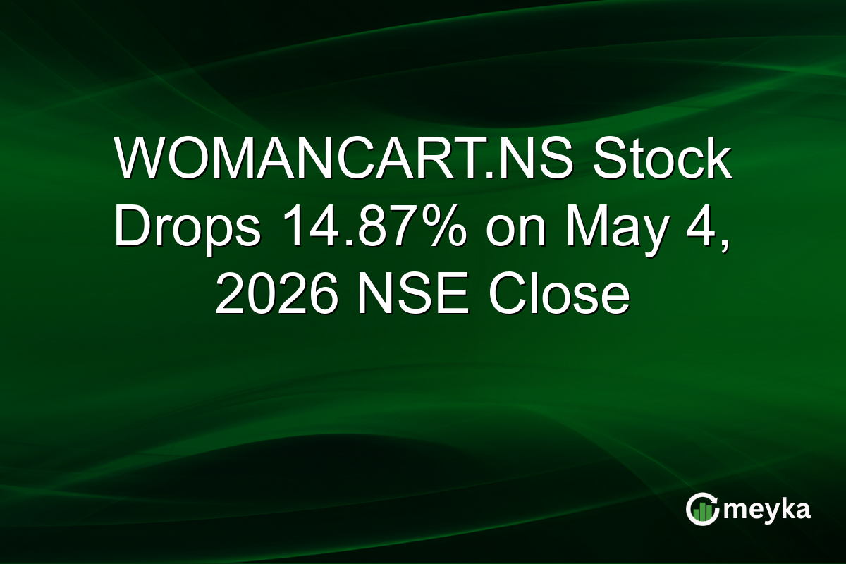 WOMANCART.NS Stock Drops 14.87% on May 4, 2026 NSE Close