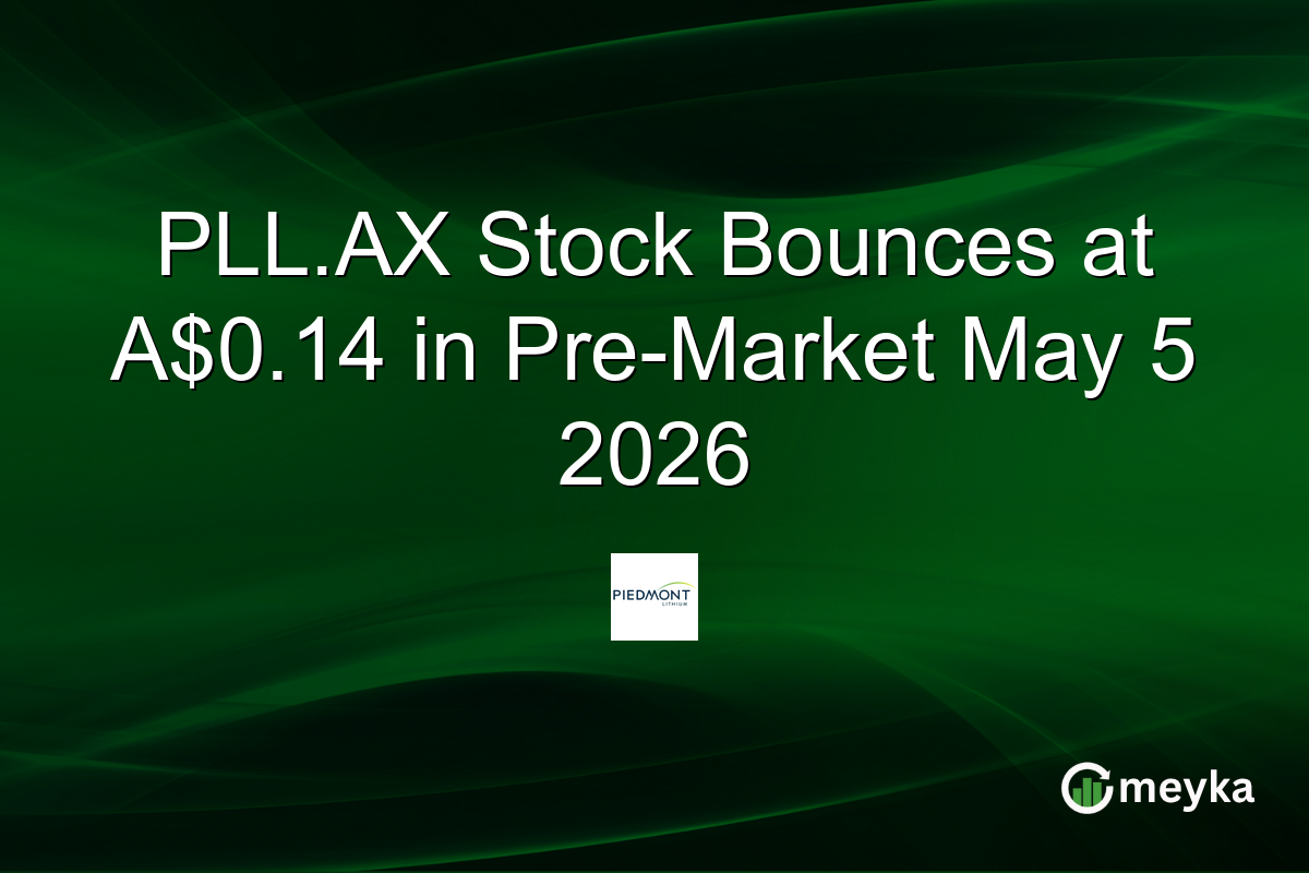 PLL.AX Stock Bounces at A$0.14 in Pre-Market May 5 2026