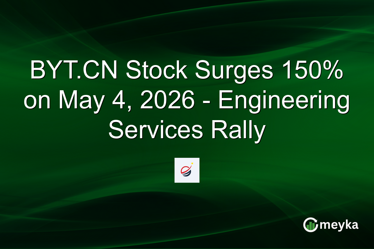 BYT.CN Stock Surges 150% on May 4, 2026 – Engineering Services Rally