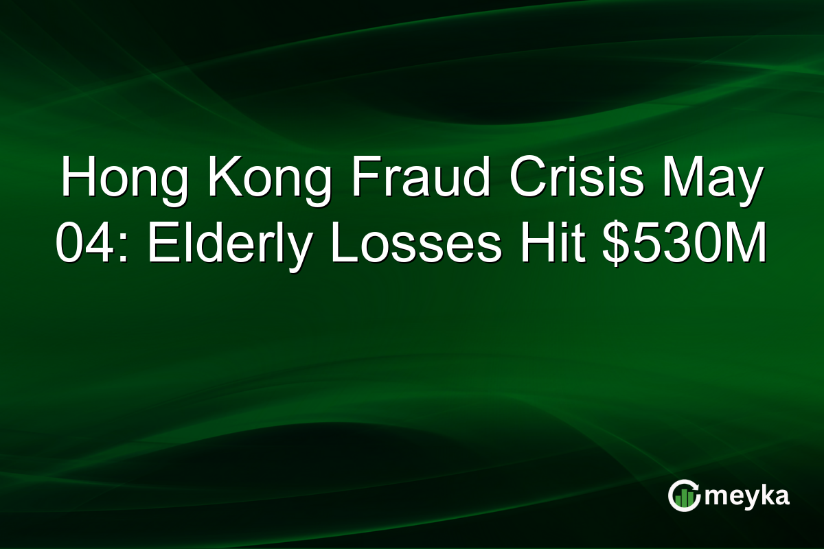 Hong Kong Fraud Crisis May 04: Elderly Losses Hit $530M