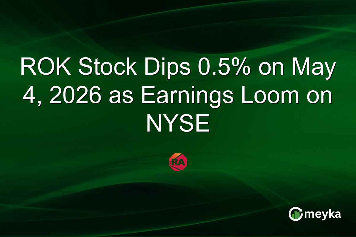 ROK Stock Dips 0.5% on May 4, 2026 as Earnings Loom on NYSE