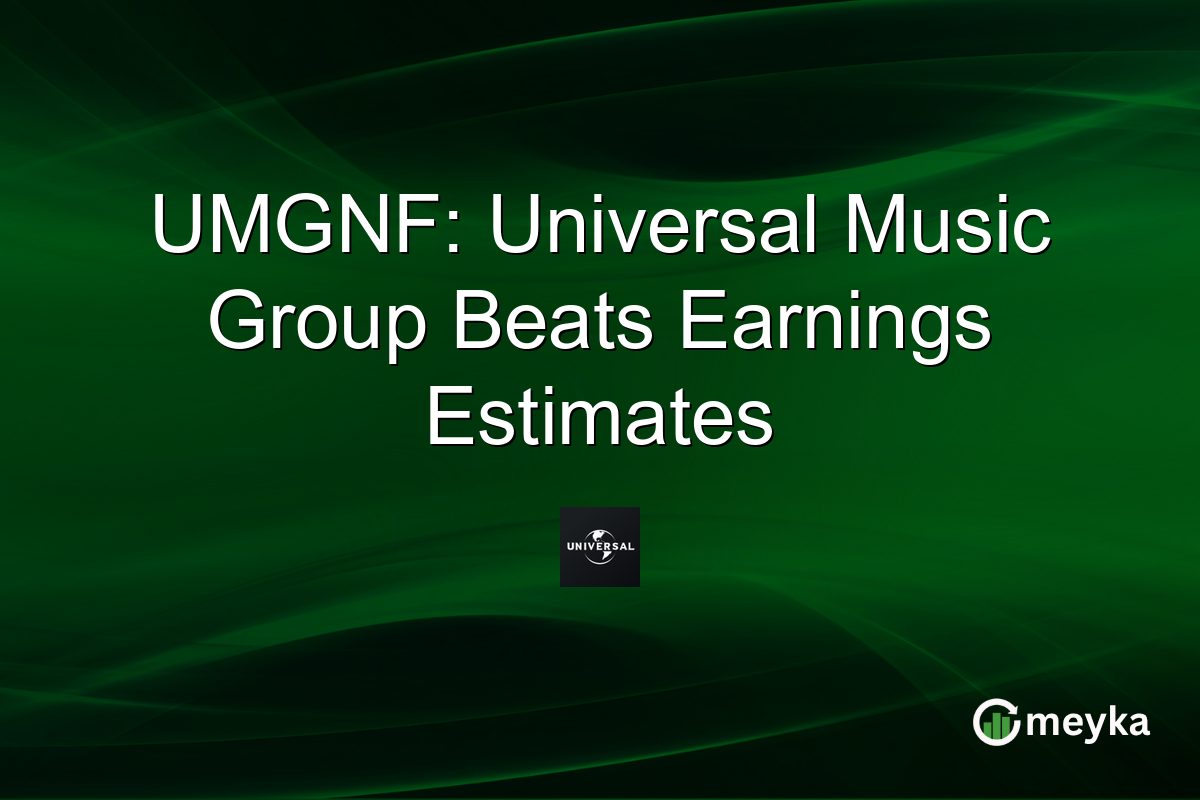 UMGNF: Universal Music Group Beats Earnings Estimates