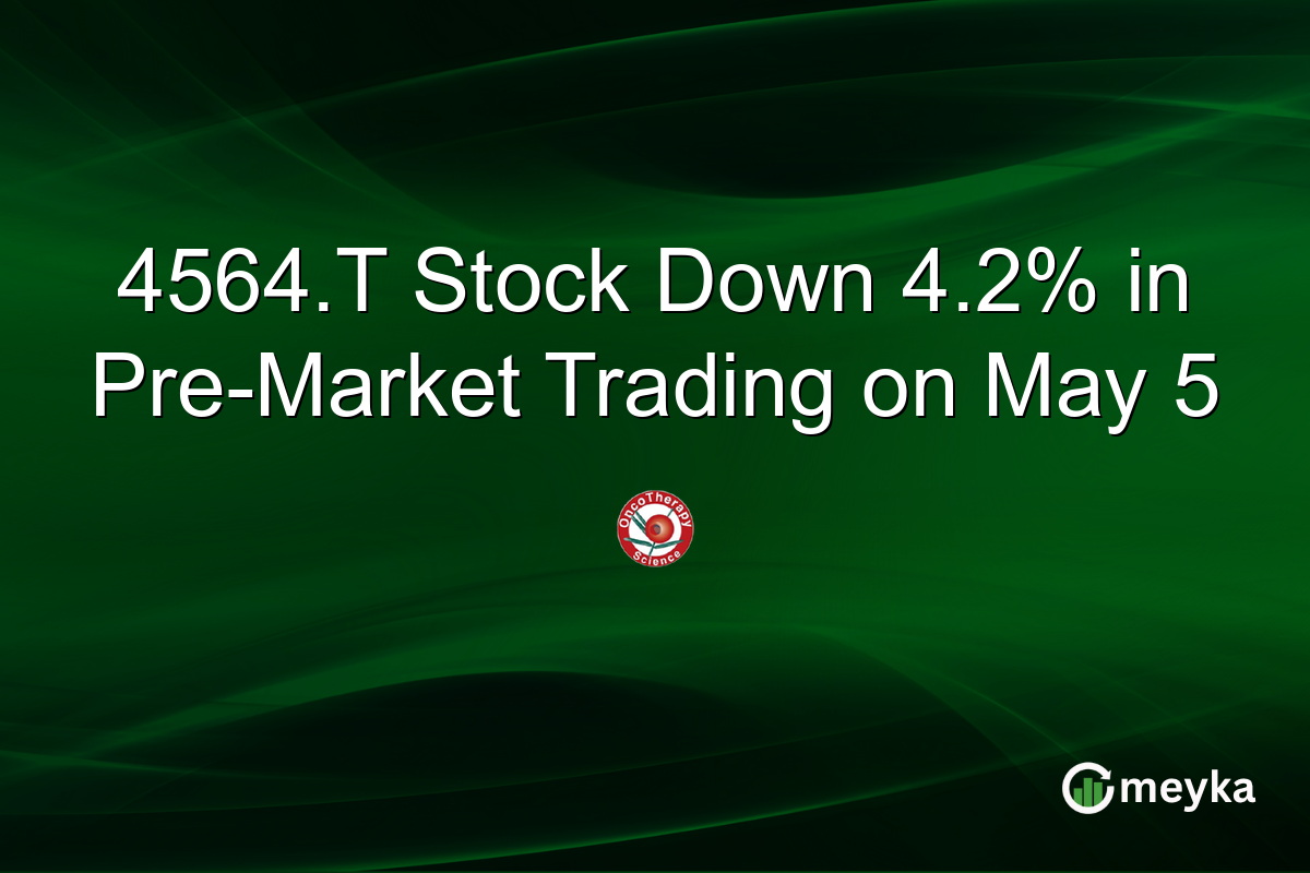 4564.T Stock Down 4.2% in Pre-Market Trading on May 5