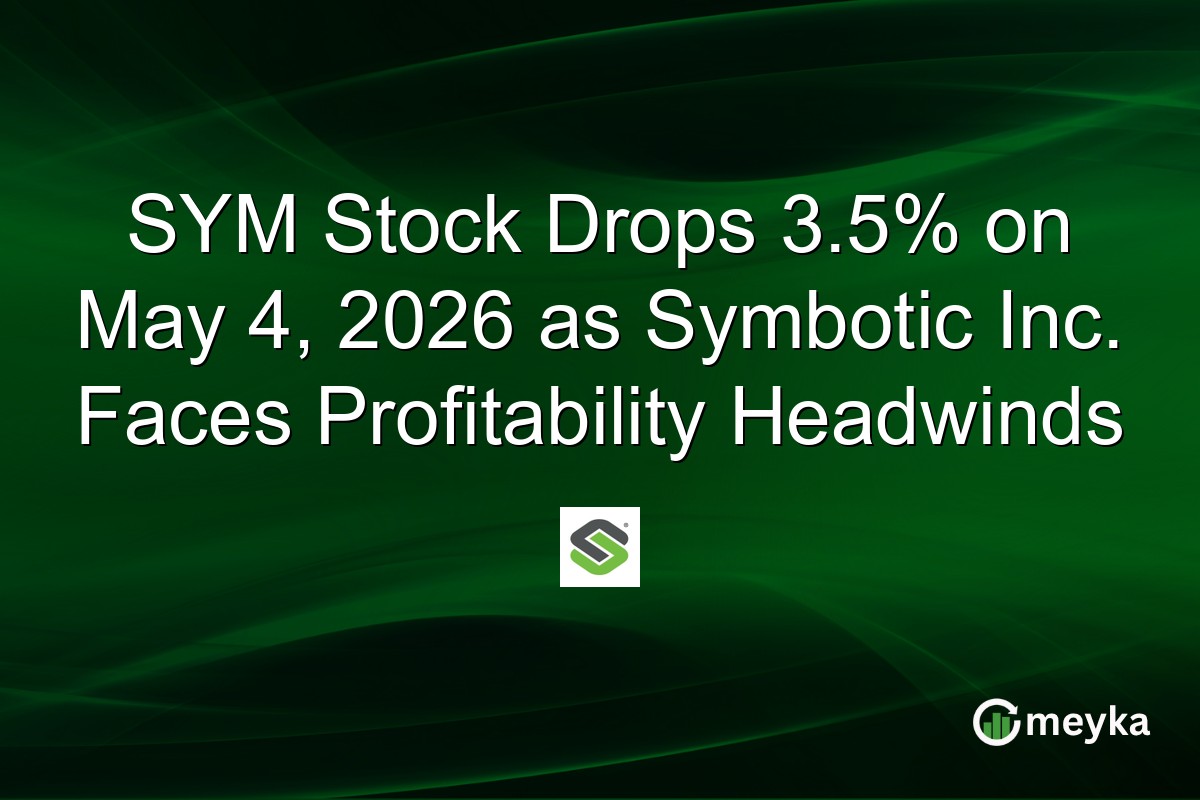SYM Stock Drops 3.5% on May 4, 2026 as Symbotic Inc. Faces Profitability Headwinds