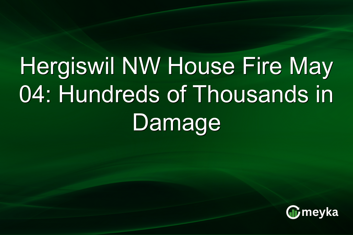 Hergiswil NW House Fire May 04: Hundreds of Thousands in Damage
