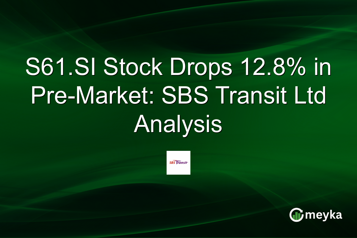 S61.SI Stock Drops 12.8% in Pre-Market: SBS Transit Ltd Analysis