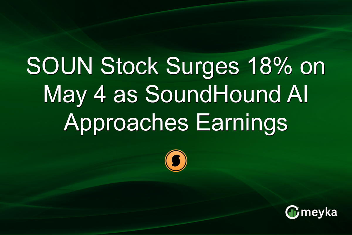 SOUN Stock Surges 18% on May 4 as SoundHound AI Approaches Earnings