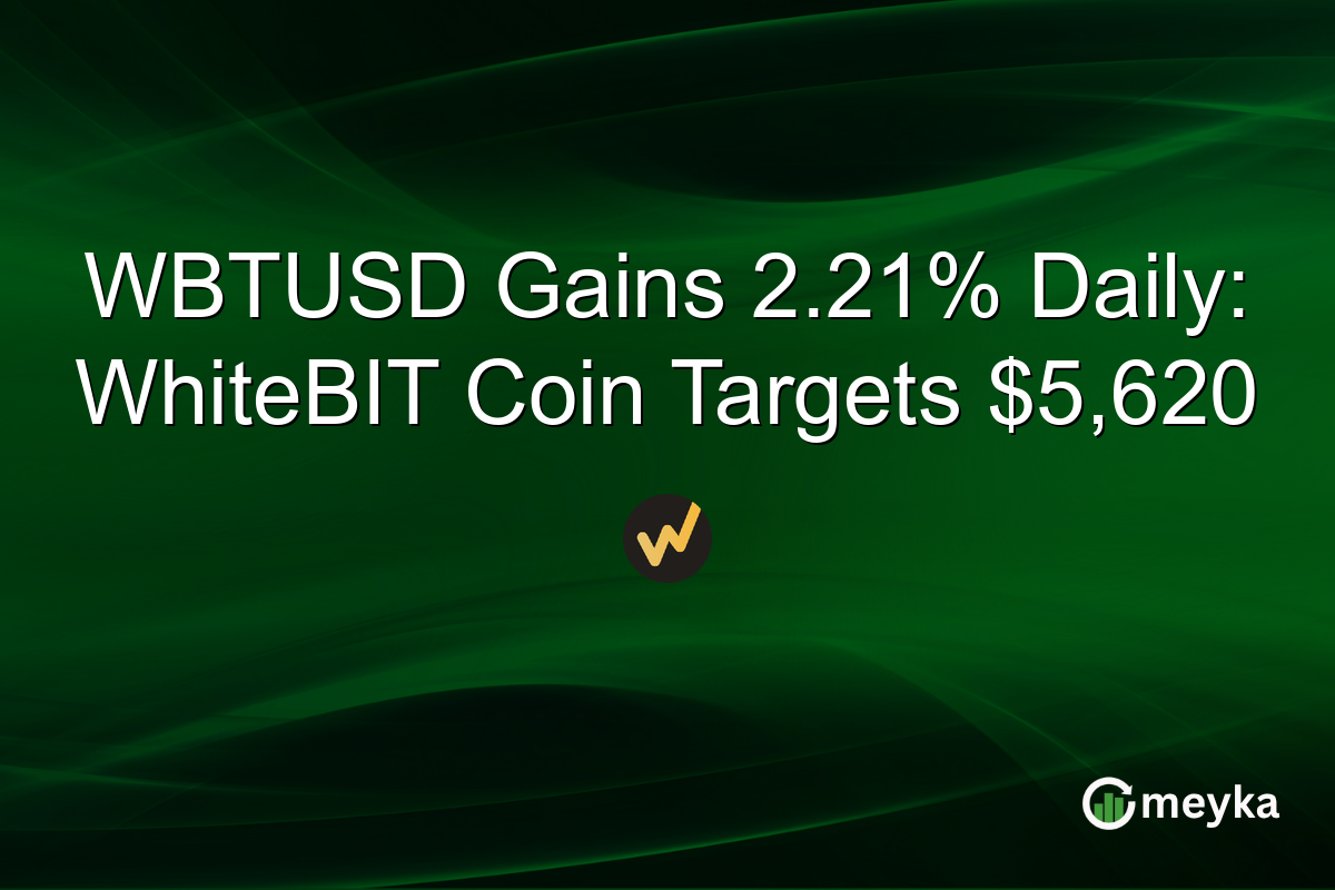 WBTUSD Gains 2.21% Daily: WhiteBIT Coin Targets $5,620