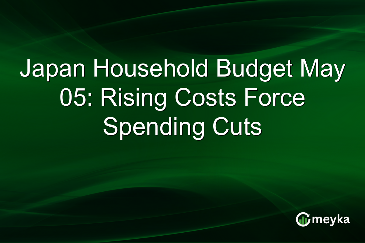 Japan Household Budget May 05: Rising Costs Force Spending Cuts
