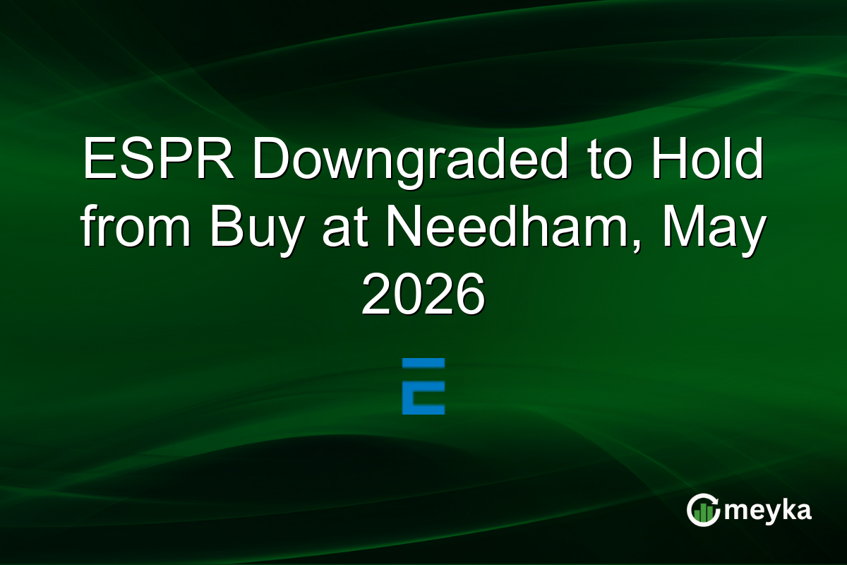ESPR Downgraded to Hold from Buy at Needham, May 2026