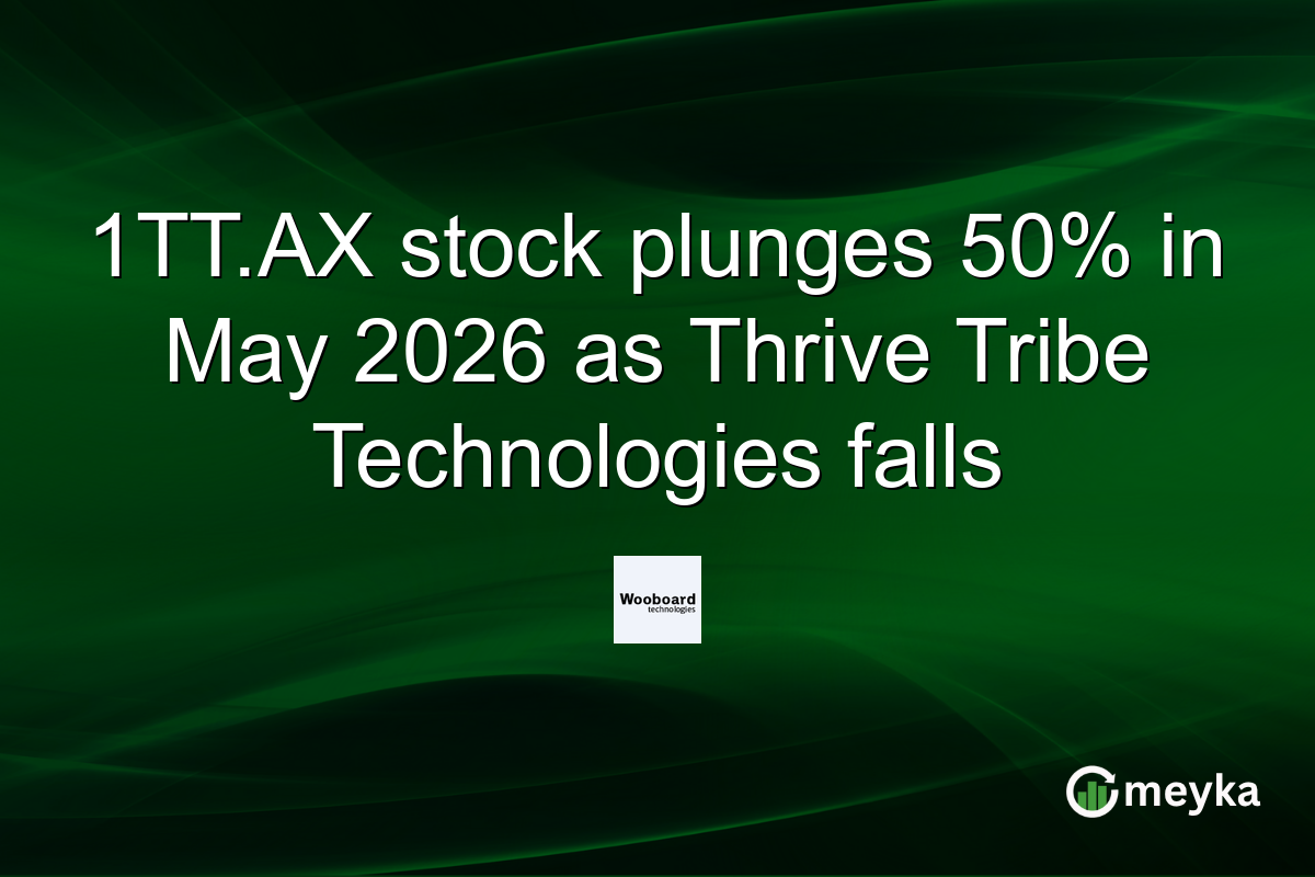 1TT.AX stock plunges 50% in May 2026 as Thrive Tribe Technologies falls
