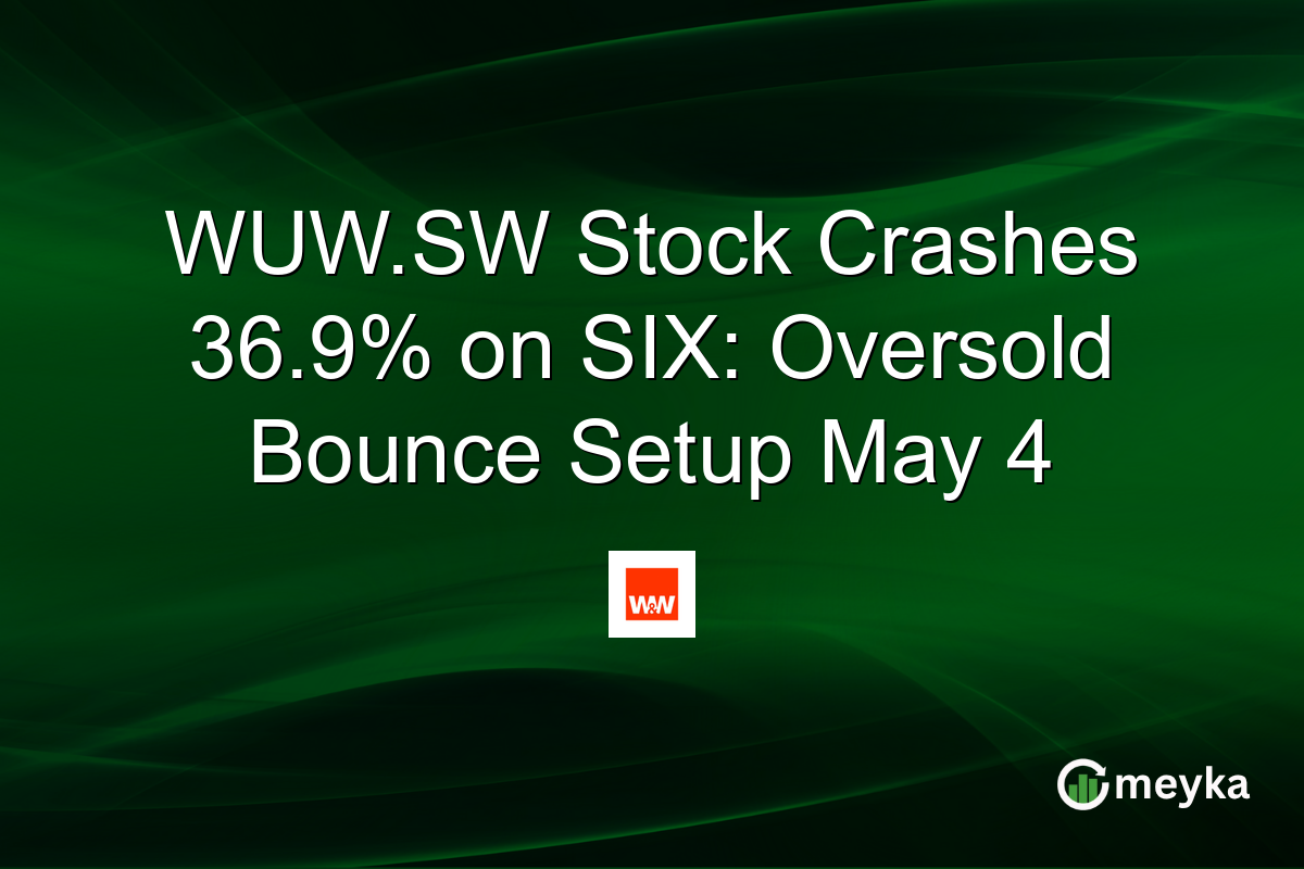 WUW.SW Stock Crashes 36.9% on SIX: Oversold Bounce Setup May 4