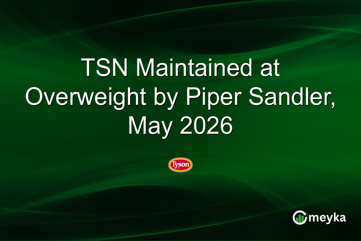 TSN Maintained at Overweight by Piper Sandler, May 2026
