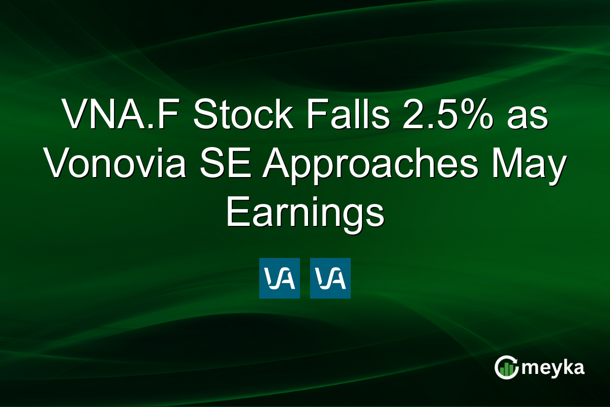 VNA.F Stock Falls 2.5% as Vonovia SE Approaches May Earnings