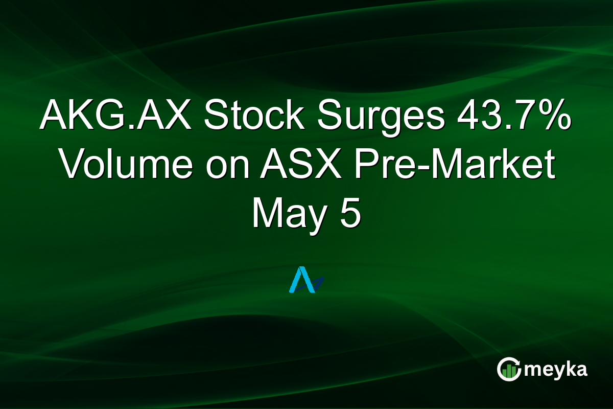 AKG.AX Stock Surges 43.7% Volume on ASX Pre-Market May 5