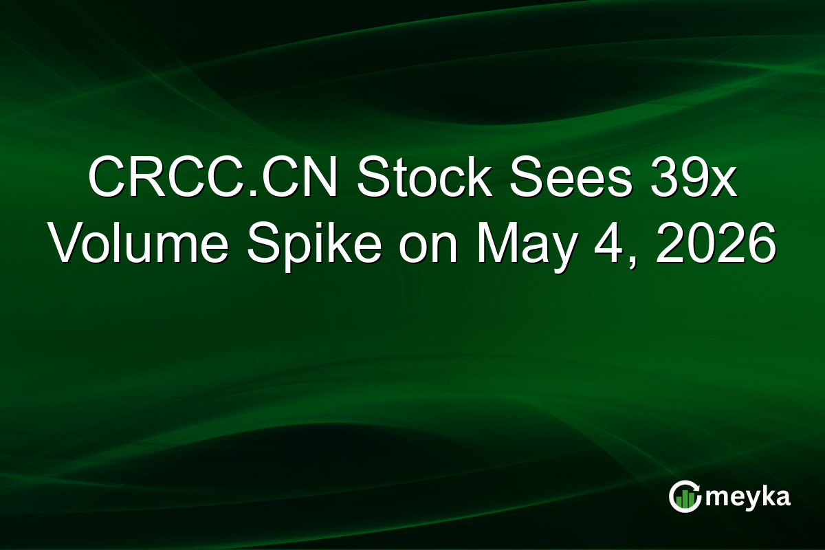 CRCC.CN Stock Sees 39x Volume Spike on May 4, 2026