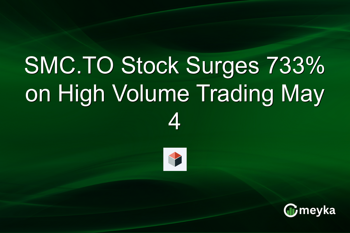 SMC.TO Stock Surges 733% on High Volume Trading May 4