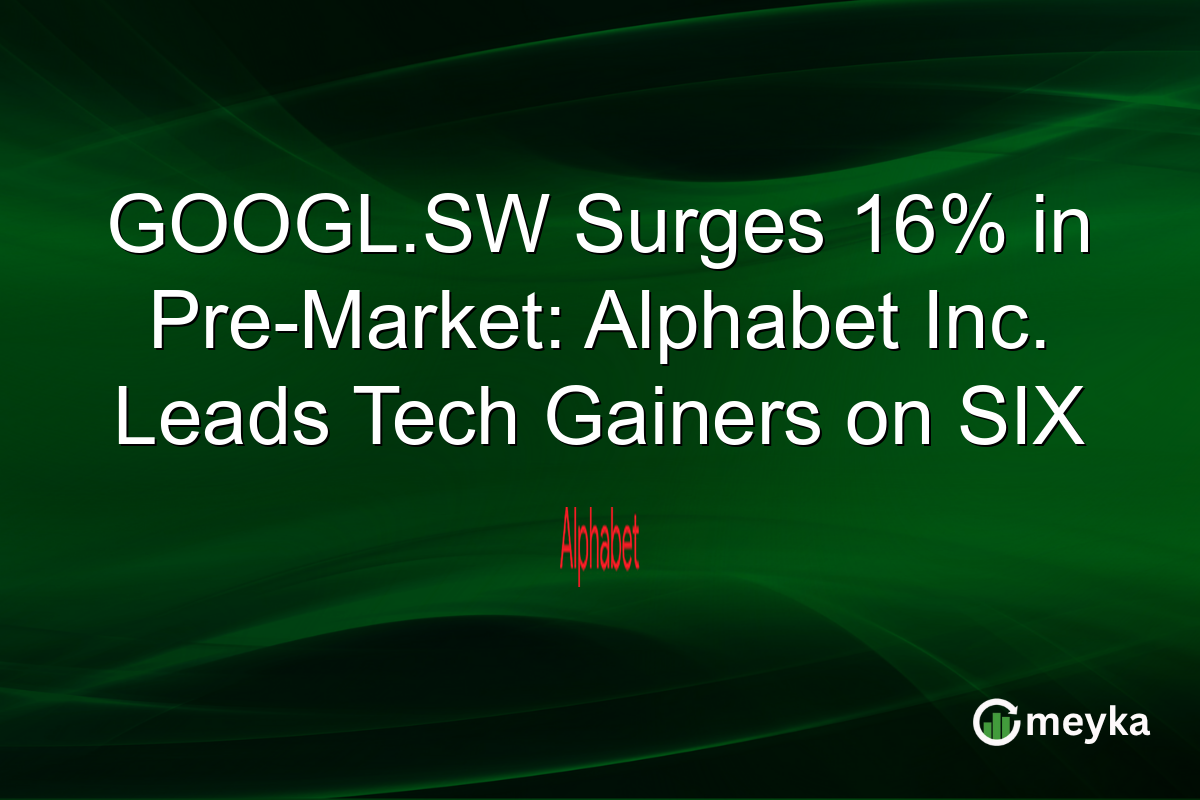 GOOGL.SW Surges 16% in Pre-Market: Alphabet Inc. Leads Tech Gainers on SIX