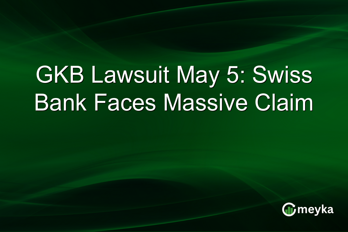GKB Lawsuit May 5: Swiss Bank Faces Massive Claim
