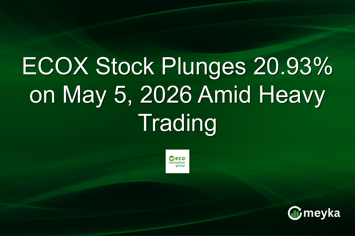 ECOX Stock Plunges 20.93% on May 5, 2026 Amid Heavy Trading