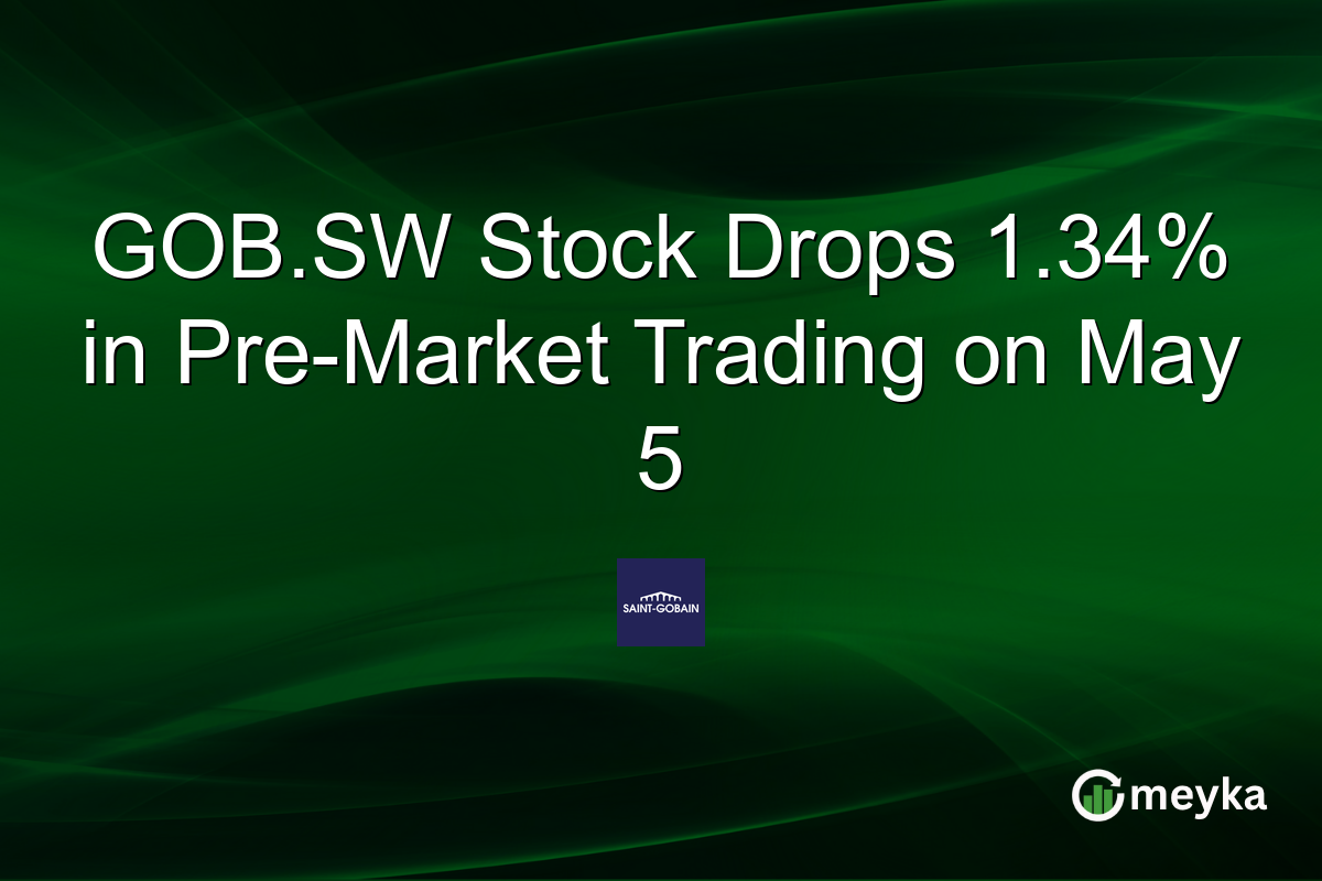 GOB.SW Stock Drops 1.34% in Pre-Market Trading on May 5