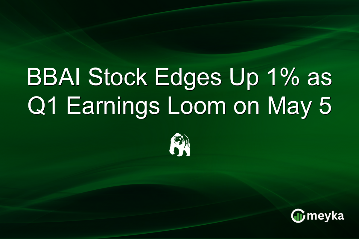 BBAI Stock Edges Up 1% as Q1 Earnings Loom on May 5