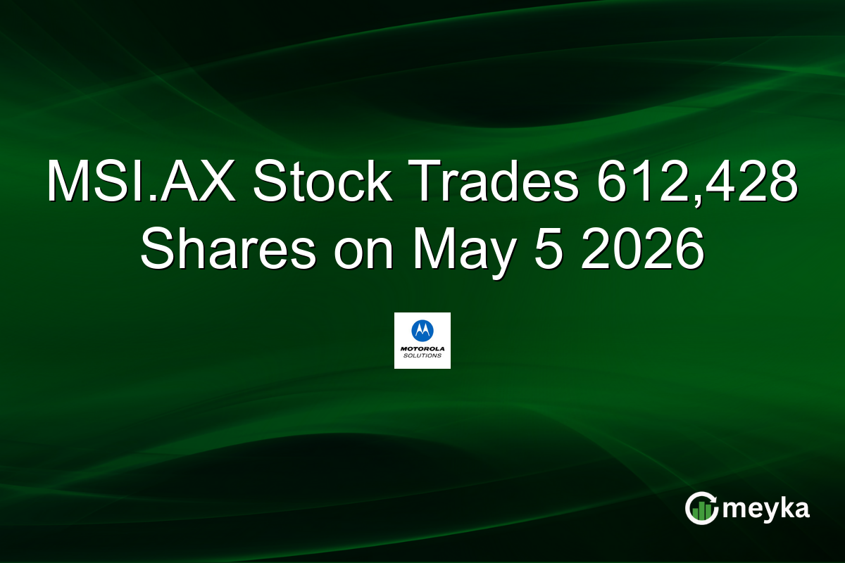 MSI.AX Stock Trades 612,428 Shares on May 5 2026