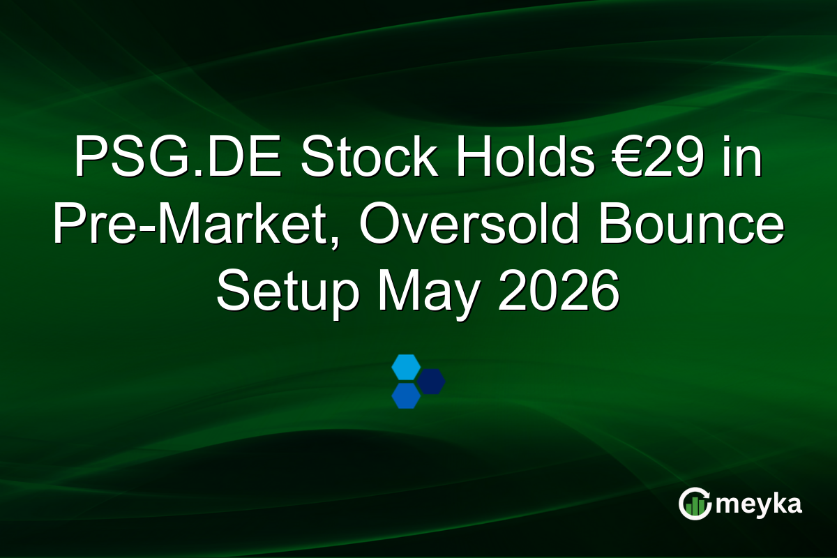 PSG.DE Stock Holds €29 in Pre-Market, Oversold Bounce Setup May 2026
