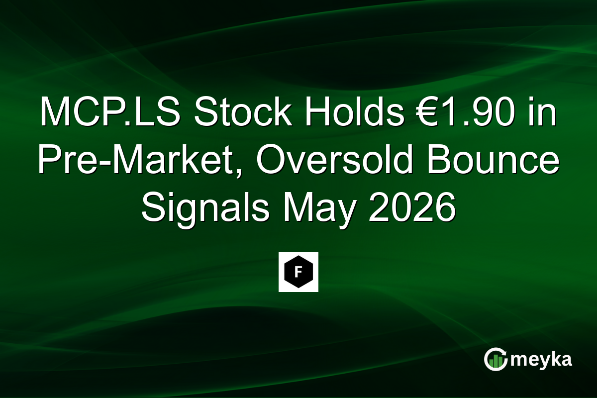 MCP.LS Stock Holds €1.90 in Pre-Market, Oversold Bounce Signals May 2026