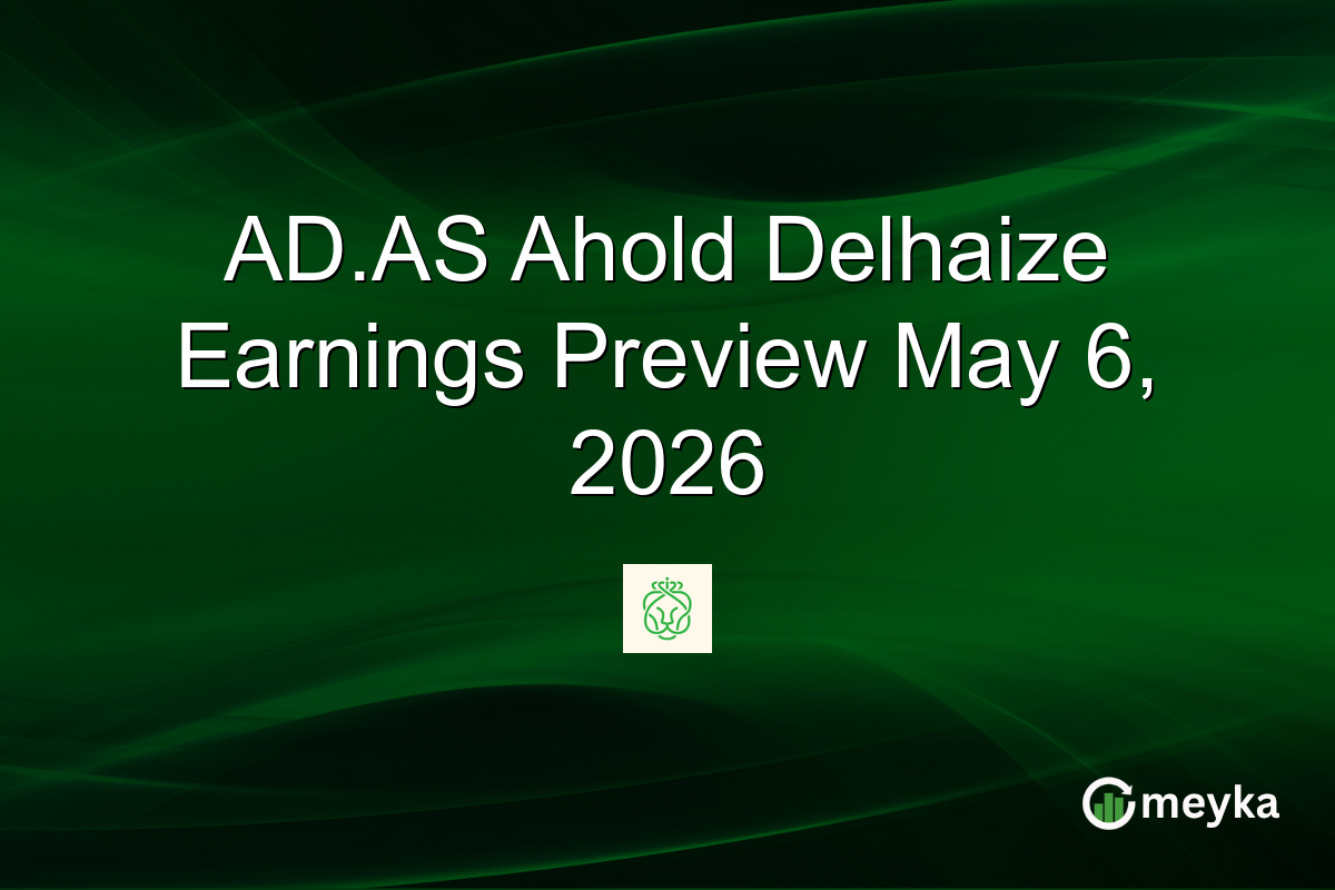 AD.AS Ahold Delhaize Earnings Preview May 6, 2026