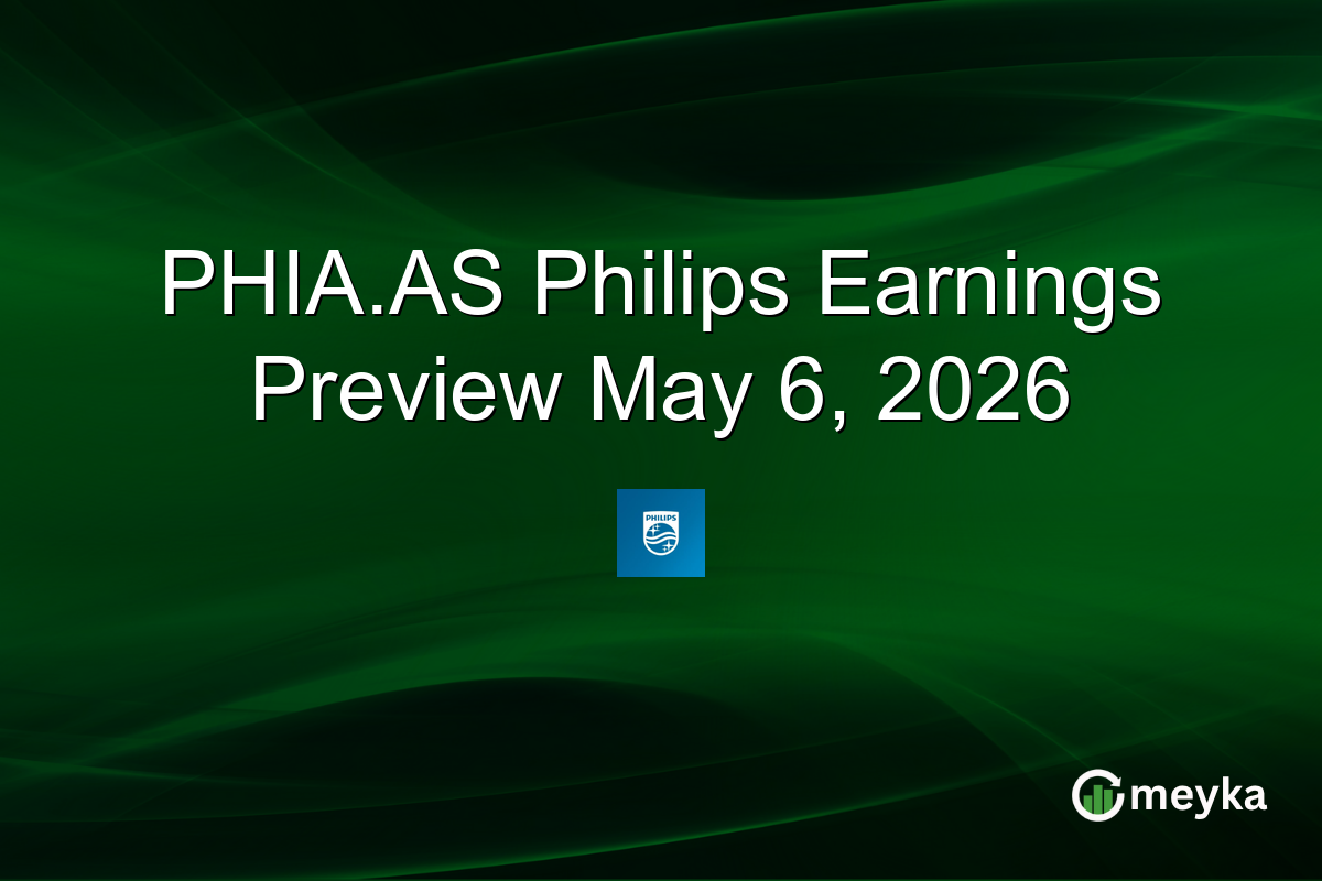 PHIA.AS Philips Earnings Preview May 6, 2026