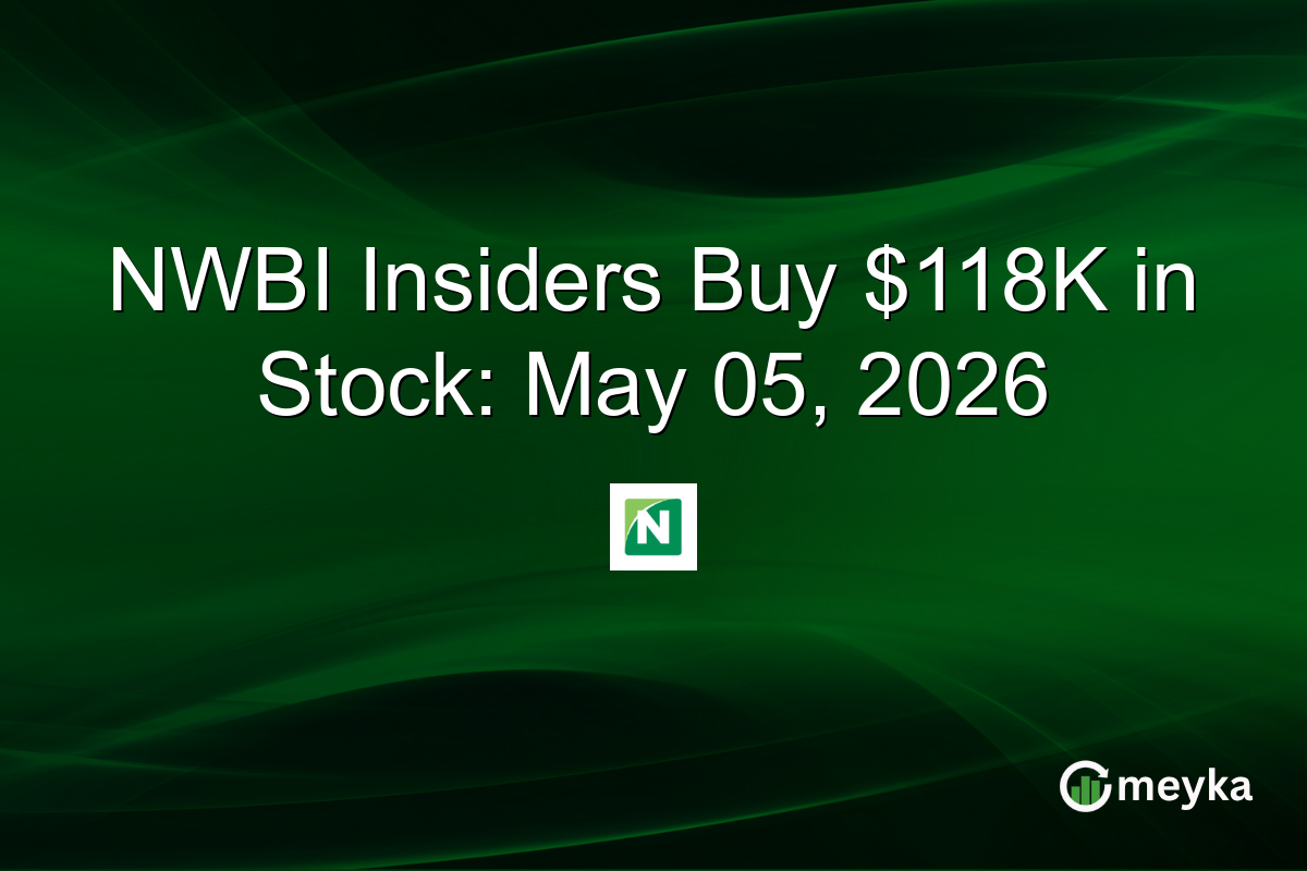 NWBI Insiders Buy $118K in Stock: May 05, 2026