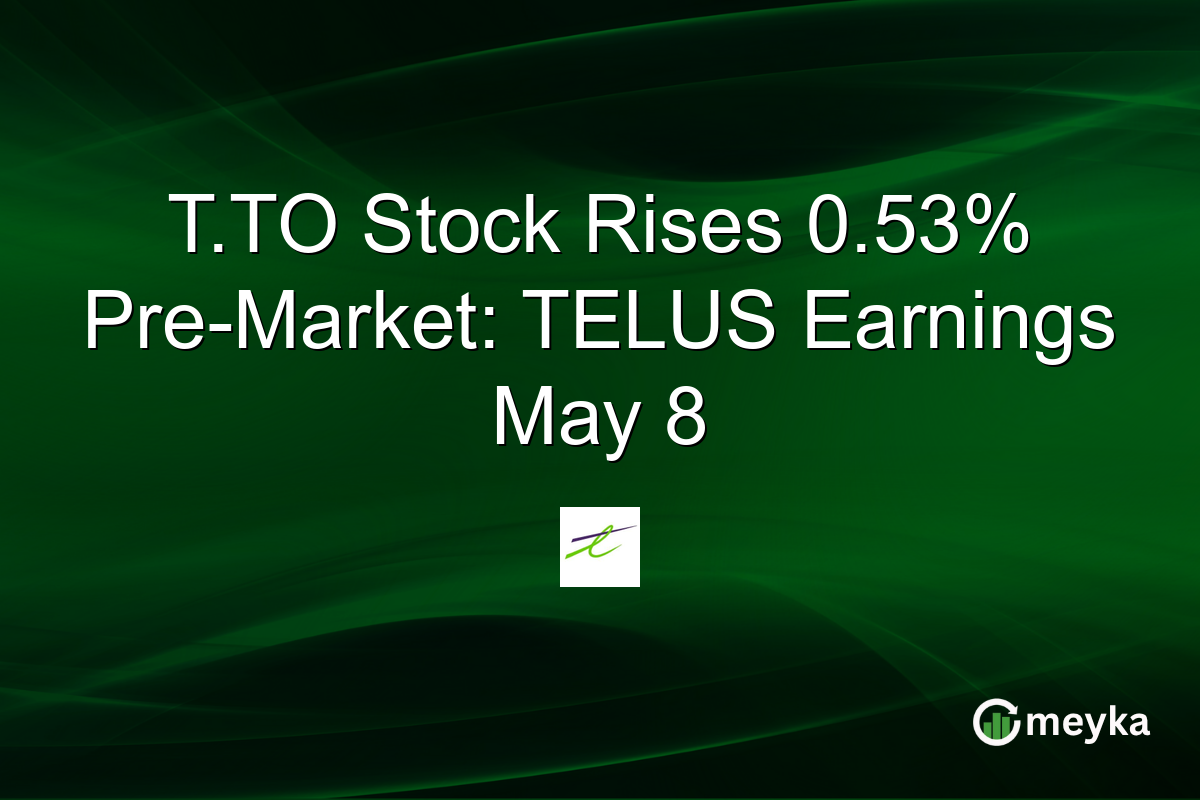 T.TO Stock Rises 0.53% Pre-Market: TELUS Earnings May 8