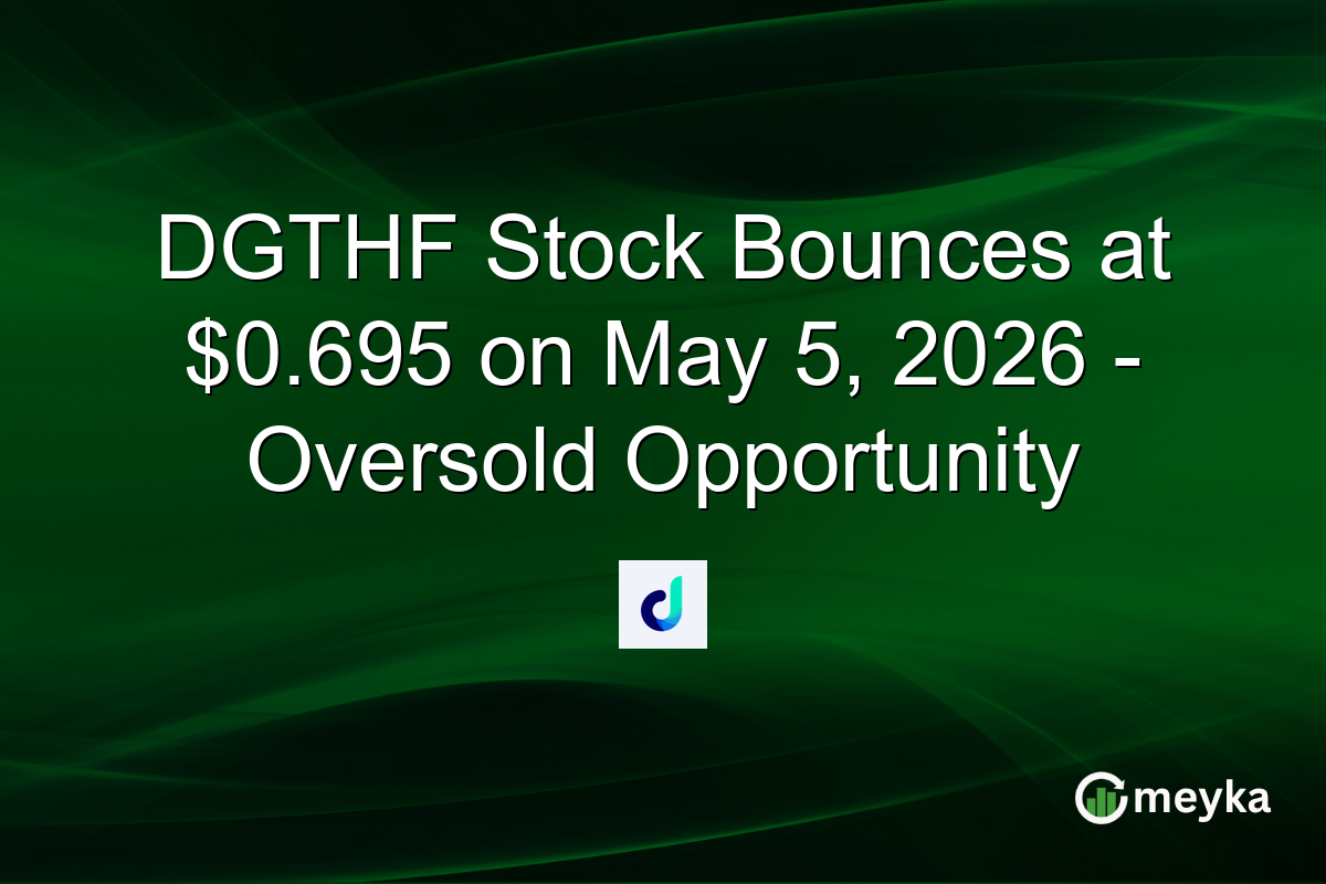 DGTHF Stock Bounces at $0.695 on May 5, 2026 – Oversold Opportunity