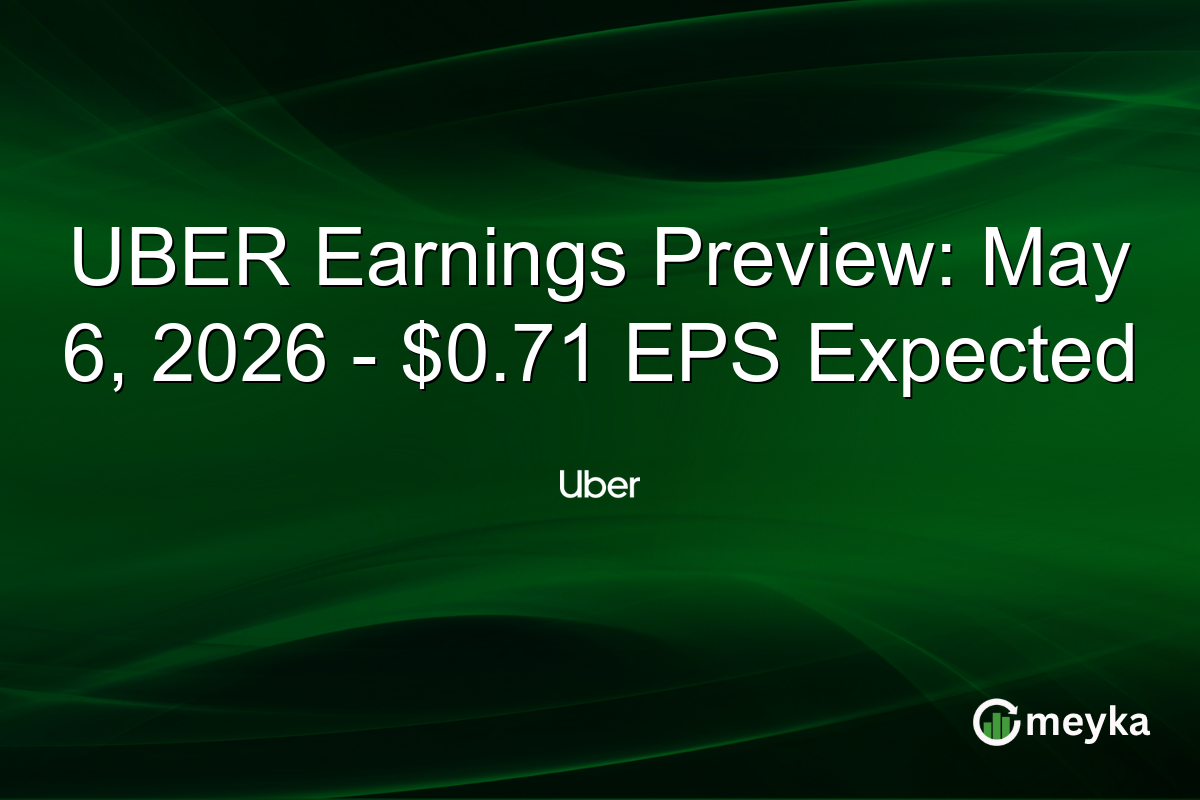 UBER Earnings Preview: May 6, 2026 – $0.71 EPS Expected