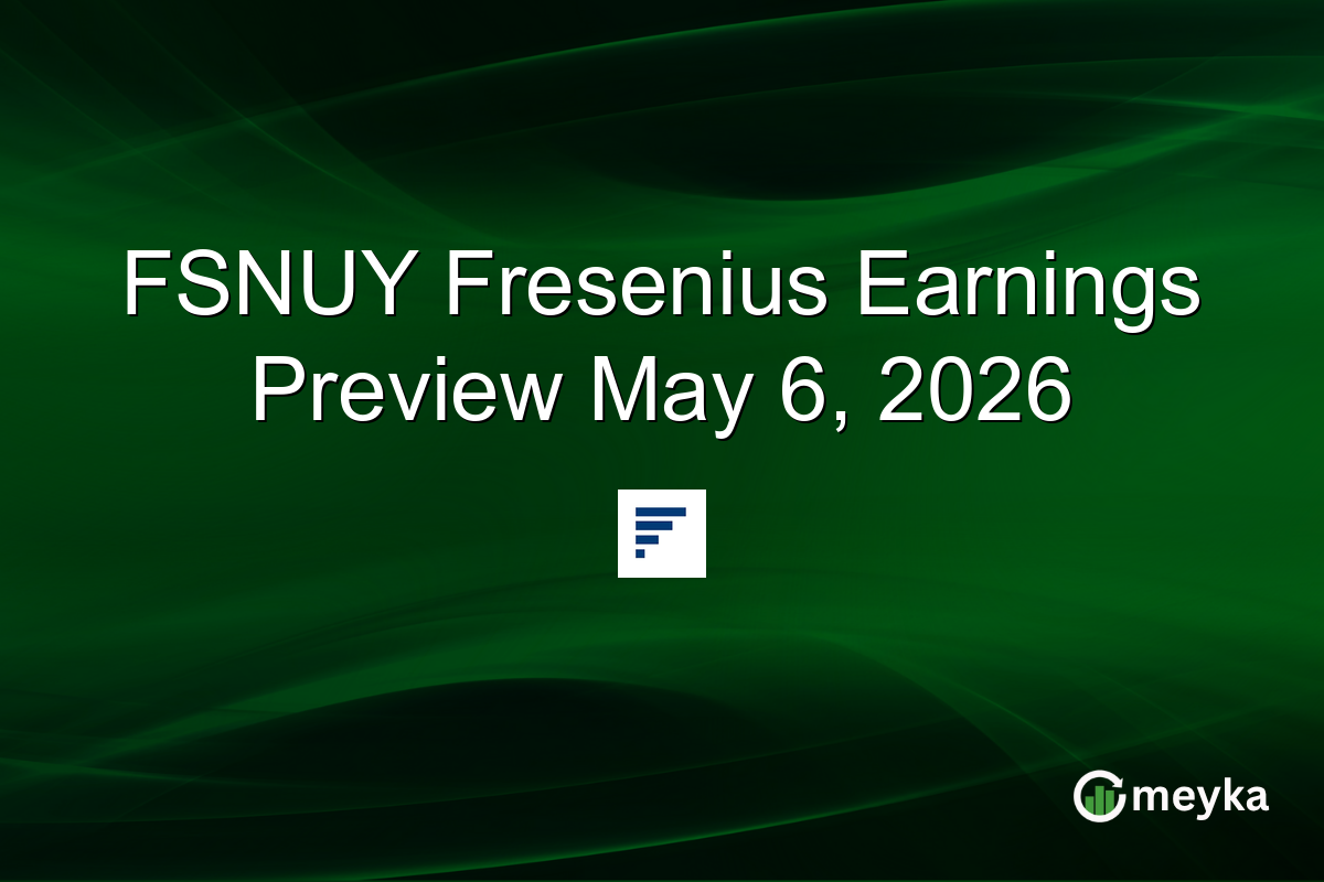 FSNUY Fresenius Earnings Preview May 6, 2026
