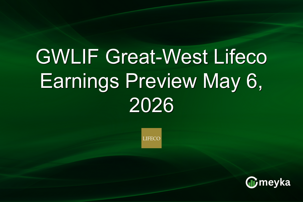 GWLIF Great-West Lifeco Earnings Preview May 6, 2026