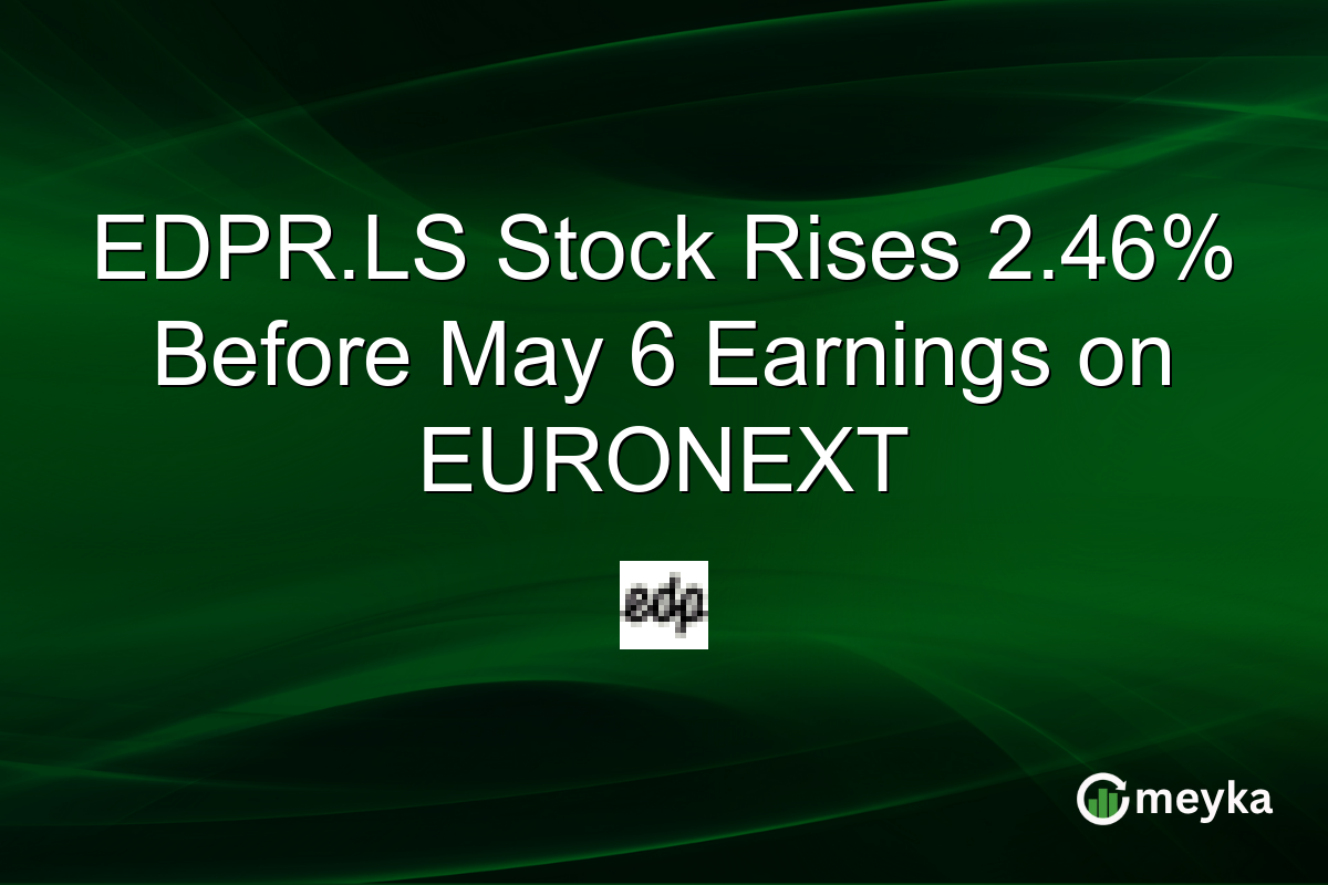EDPR.LS Stock Rises 2.46% Before May 6 Earnings on EURONEXT