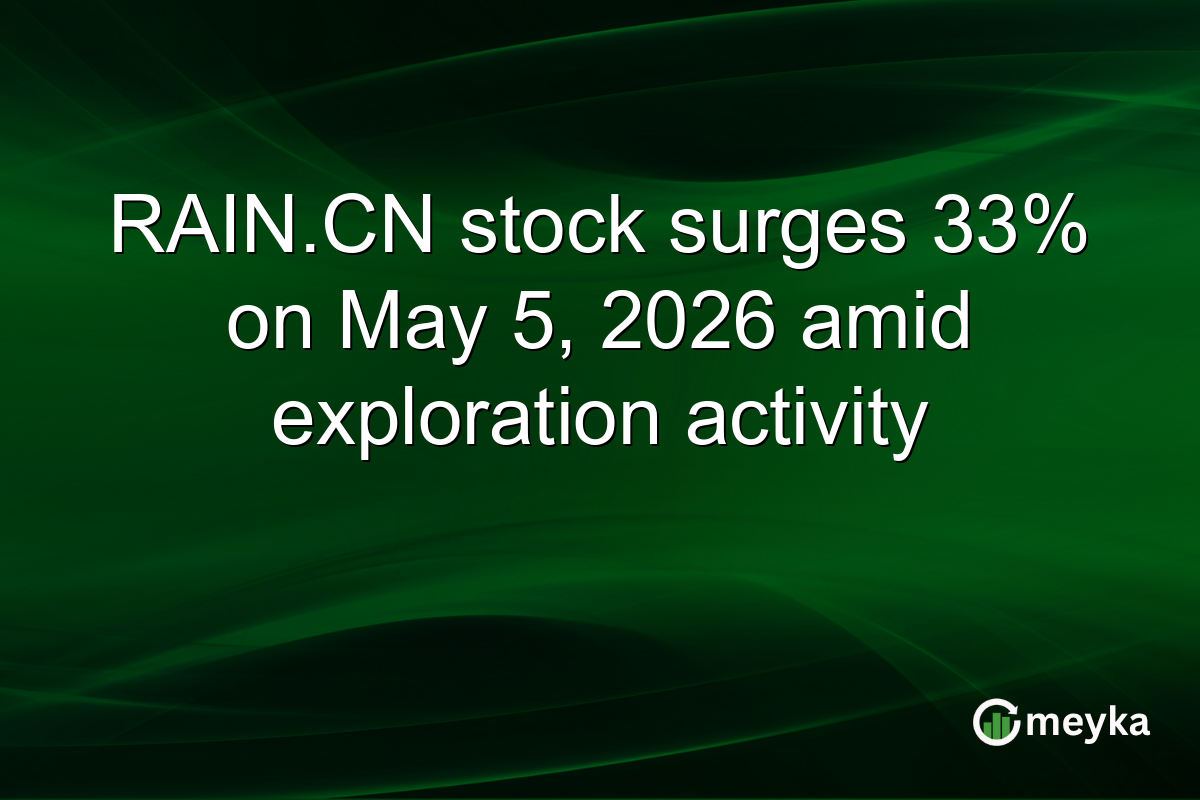 RAIN.CN stock surges 33% on May 5, 2026 amid exploration activity