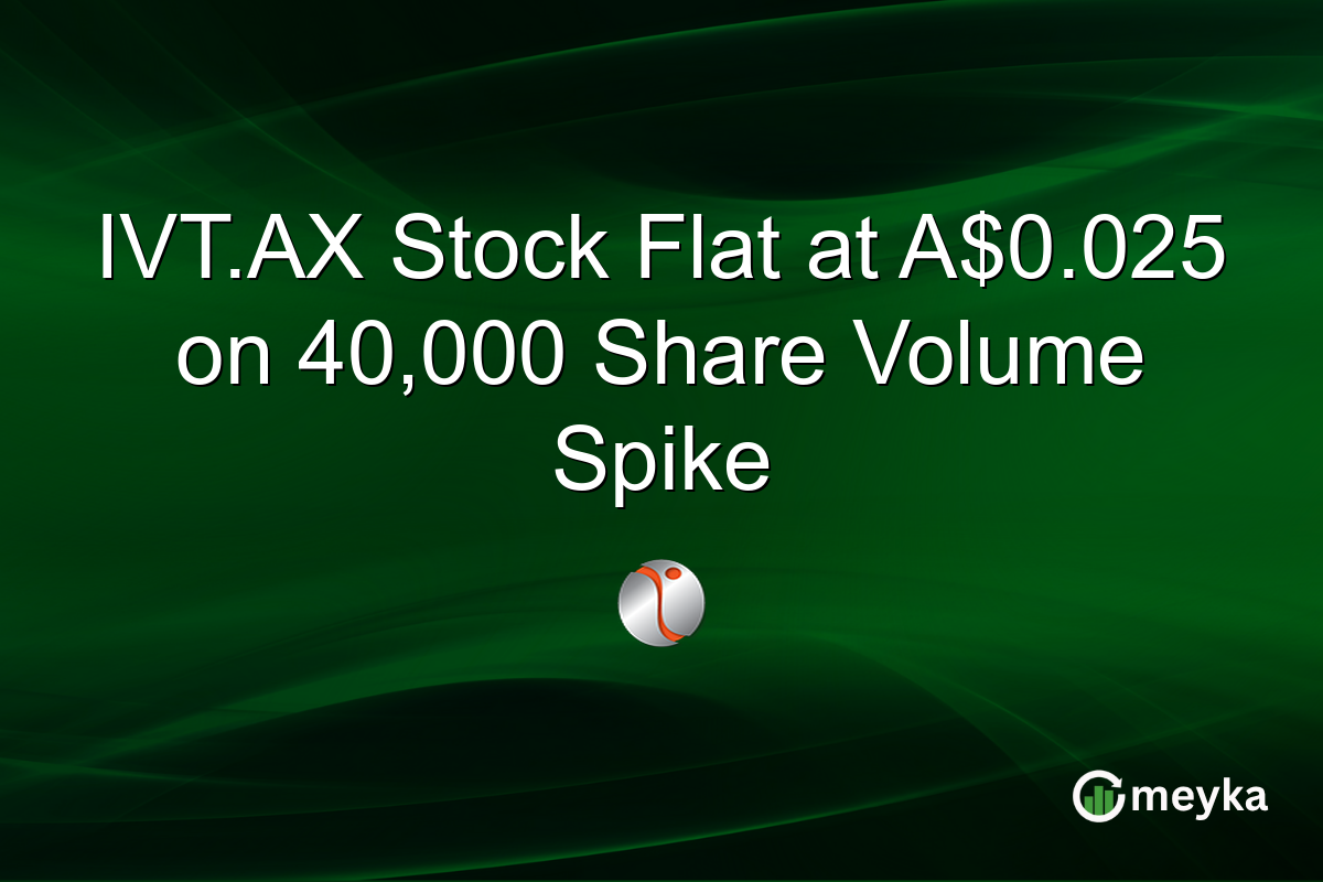 IVT.AX Stock Flat at A$0.025 on 40,000 Share Volume Spike