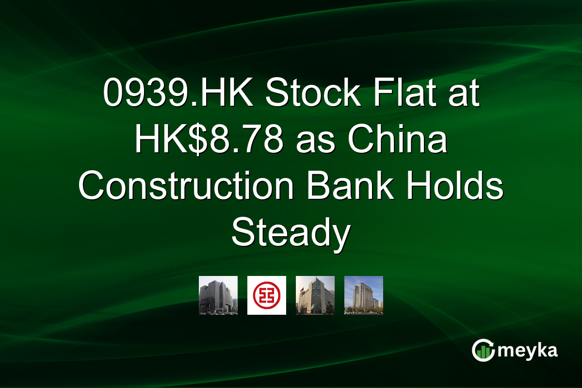 0939.HK Stock Flat at HK$8.78 as China Construction Bank Holds Steady