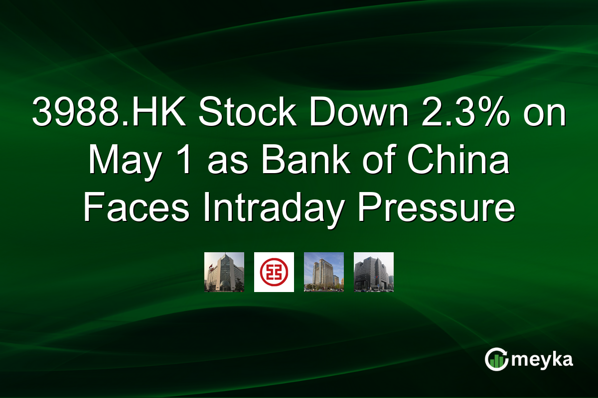 3988.HK Stock Down 2.3% on May 1 as Bank of China Faces Intraday Pressure