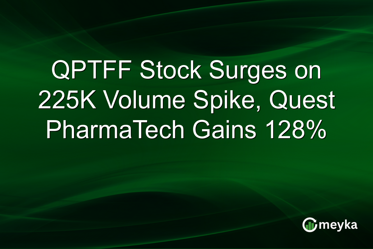 QPTFF Stock Surges on 225K Volume Spike, Quest PharmaTech Gains 128%
