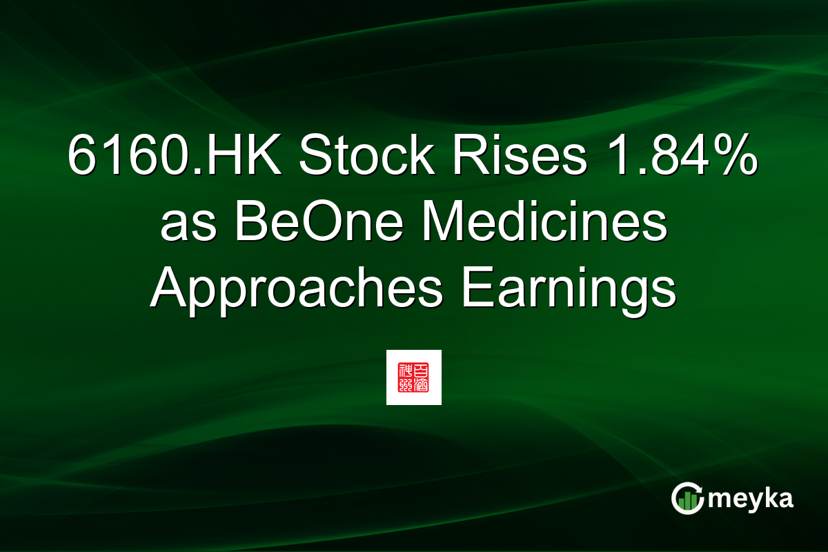 6160.HK Stock Rises 1.84% as BeOne Medicines Approaches Earnings