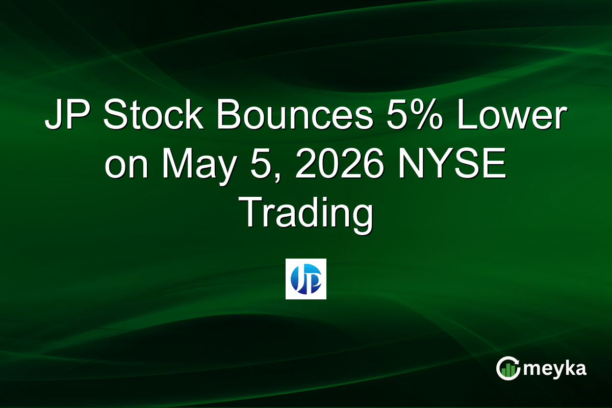 JP Stock Bounces 5% Lower on May 5, 2026 NYSE Trading