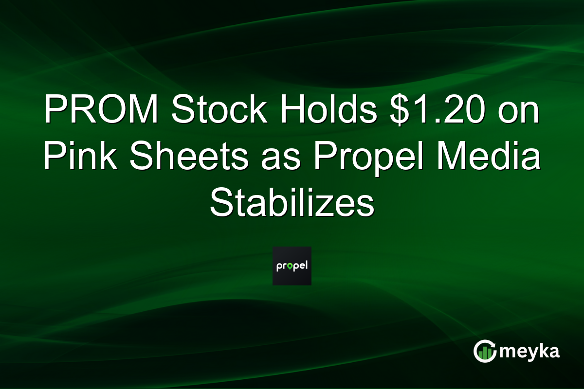 PROM Stock Holds $1.20 on Pink Sheets as Propel Media Stabilizes