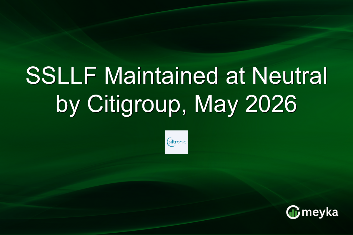 SSLLF Maintained at Neutral by Citigroup, May 2026