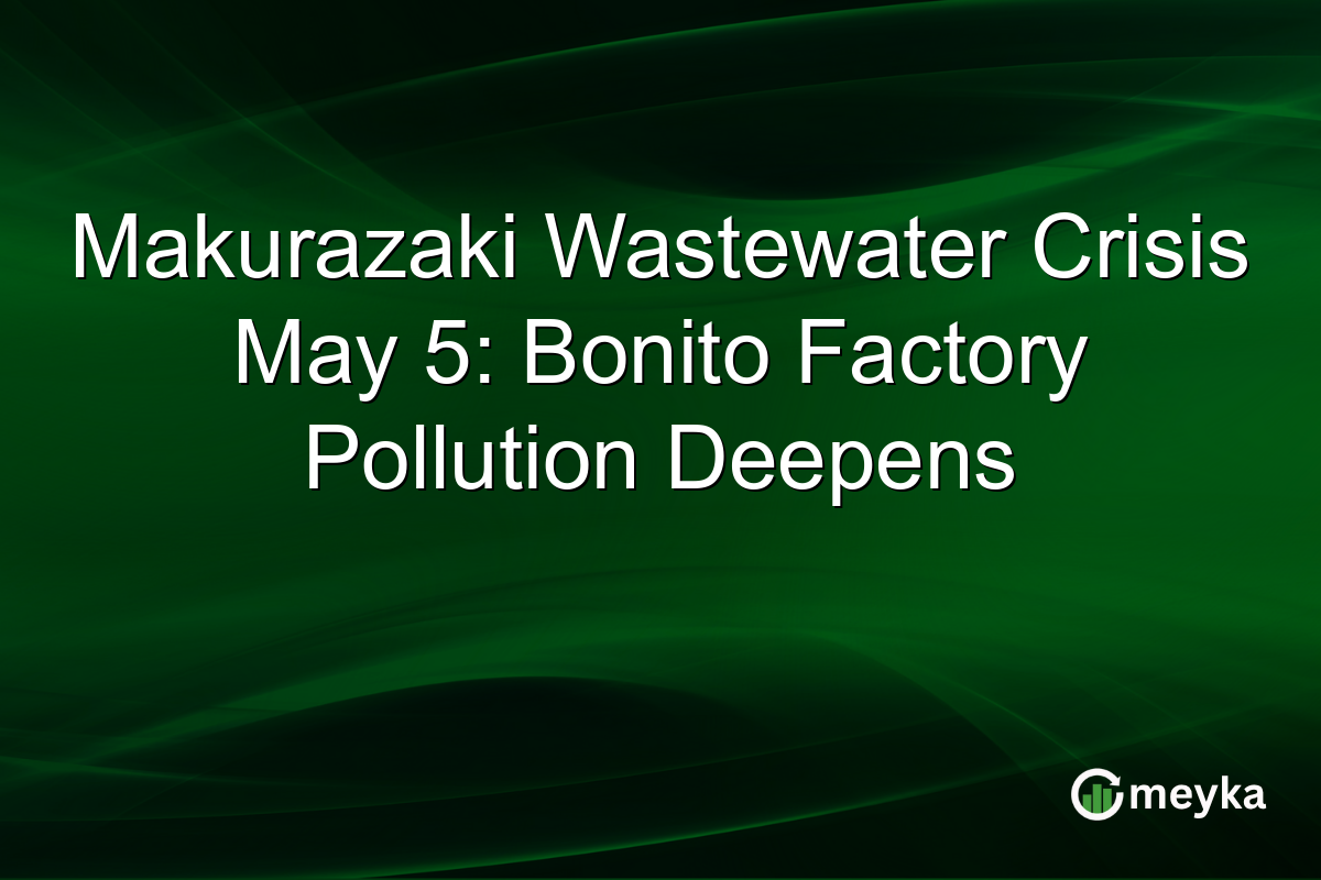 Makurazaki Wastewater Crisis May 5: Bonito Factory Pollution Deepens