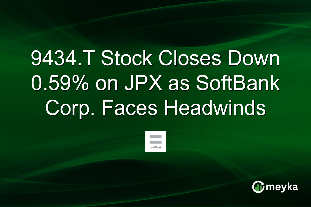 9434.T Stock Closes Down 0.59% on JPX as SoftBank Corp. Faces Headwinds