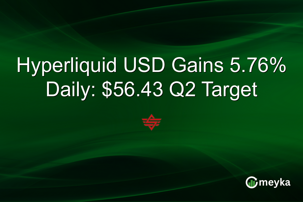 Hyperliquid USD Gains 5.76% Daily: $56.43 Q2 Target